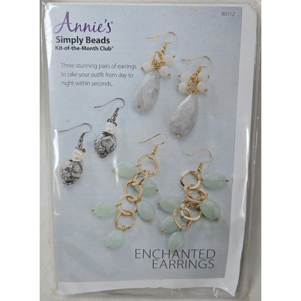 Annie's Simply Beads Kit Of The‎ Month "Enchanted Earrings" BD112 Earrings